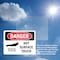 Signmission Hot Surface Sign, 5 in H x 7 in W, Vinyl Decal, Hot Surface Do Not Touch OS-2PACK-DS-D-57-L-1363 - alternate 8